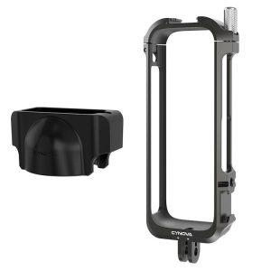 Insta360 X4 CYNOVA Metal Rabbit Cage + Lens Cover Set Protective Accessories (Black)