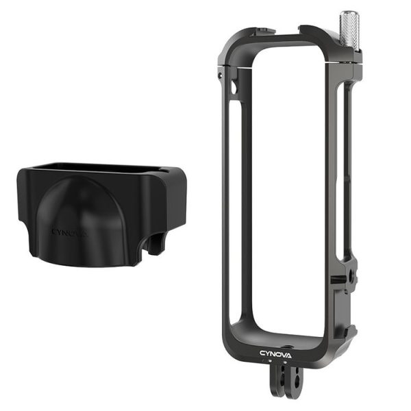 Insta360 X4 CYNOVA Metal Rabbit Cage + Lens Cover Set Protective Accessories (Black)