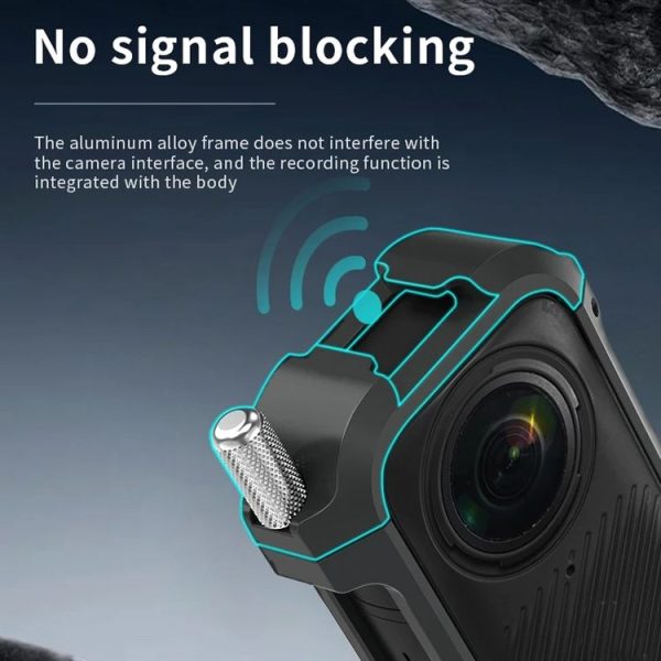 Insta360 X4 CYNOVA Metal Rabbit Cage + Lens Cover Set Protective Accessories (Black) - Image 8