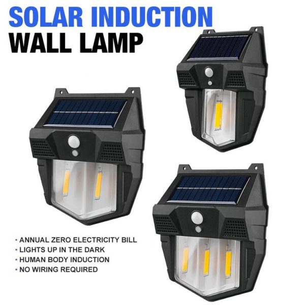 Outdoor Solar Light Tungsten Wall Light Waterproof Patio Sensor Night Lamp, Specification: 1-1LED - Image 4