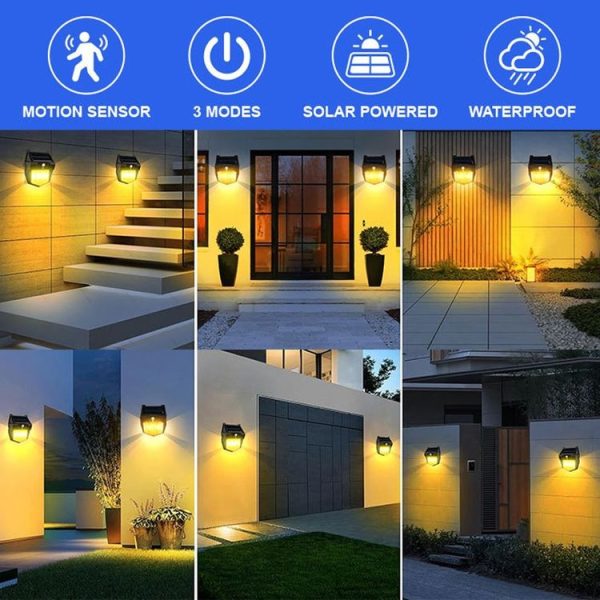 Outdoor Solar Light Tungsten Wall Light Waterproof Patio Sensor Night Lamp, Specification: 1-1LED - Image 9