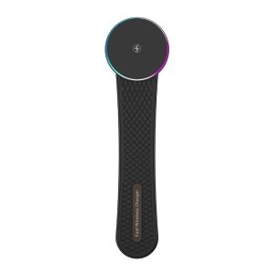 15W Car Magnetic Wireless Charging Cell Phone Holder With Ambient Light