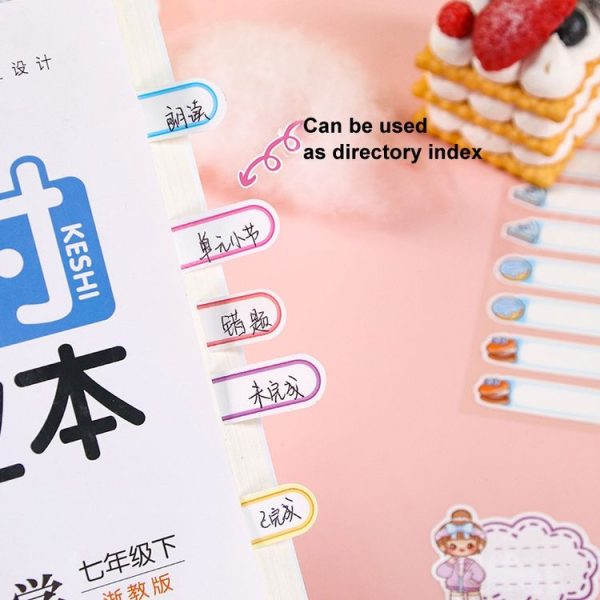 4sheets / Pack Waterproof Name Labels for Kids - Tear-Resistant, Self-Adhesive, Handwritten Stickers (Qiao Qiao) - Image 3