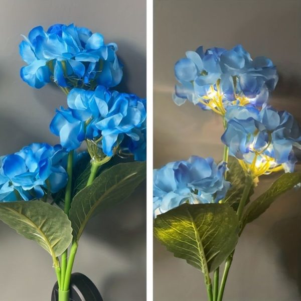 Solar Lawn Lamp LED Simulation Flower Garden Decorative Atmosphere Lights, Style: Hyacinth - Image 5