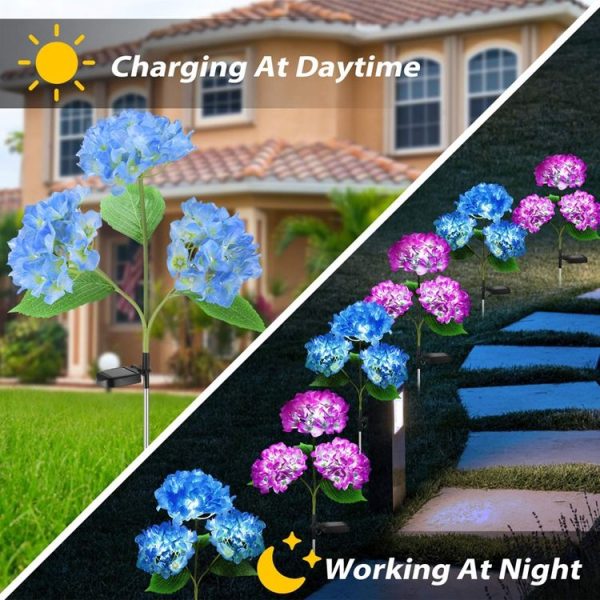 Solar Lawn Lamp LED Simulation Flower Garden Decorative Atmosphere Lights, Style: Hyacinth - Image 6