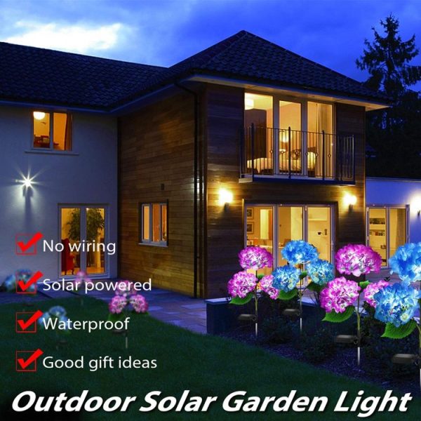 Solar Lawn Lamp LED Simulation Flower Garden Decorative Atmosphere Lights, Style: Hyacinth - Image 7