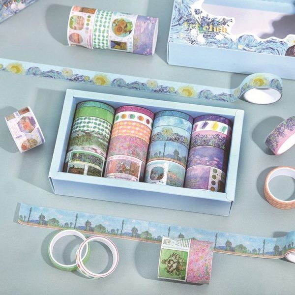 20rolls / Box Art Animals Flowers Washi Tape Set DIY Scrapbook Stickers, Style: Flower Series - Image 3