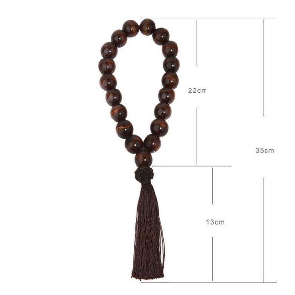 Car Gear Prayer For Blessing And Safety Buddha Beads Car Decorative Ornaments (Black) - Image 3