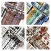 8rolls / Box Ancient Style Transparent PET Tape Set for Journaling 3cm x 2+2cm x 2+1.5cm x 4 (Badge Pattern) - Image 3