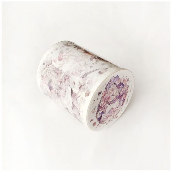 5cm X 5m (150cm Pattern Length Loop) Washi Tape Cute Girl Heart Diary Tape, Style: Cartoon Paradise - Image 6