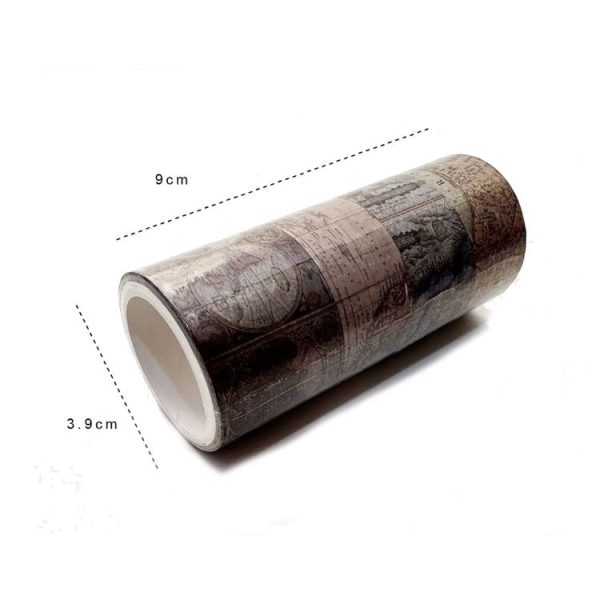4rolls / Set Retro Combination Washi Tape for Journals and Crafts, 3cm x 1 + 2cm x 3, Style: 1990s - Image 6