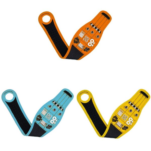 Thumb Wrap Magnetic Metal Accessory Tool Storage Strap (Orange) - Image 2