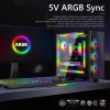 COOLMOON F300 Square Panoramic Glow ARGB Light Bar Desktop Computer Case Interior Decorative Ambient Light - Image 2