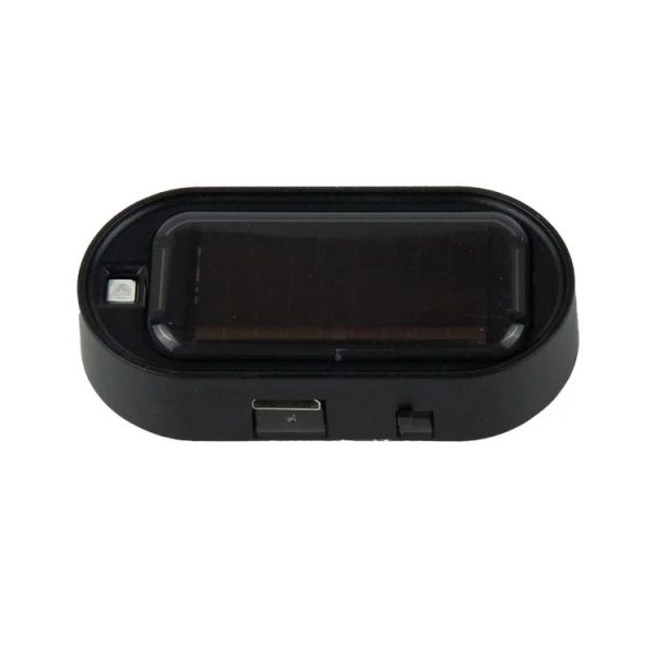 Car Solar Analog Anti-theft Device LED Warning Light (Black Shell Red Light) - Image 2