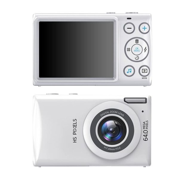 2.8-Inch Display Digital Camera 64MP 4K HD Camcorder With 18x Digital Zoom (White) - Image 2