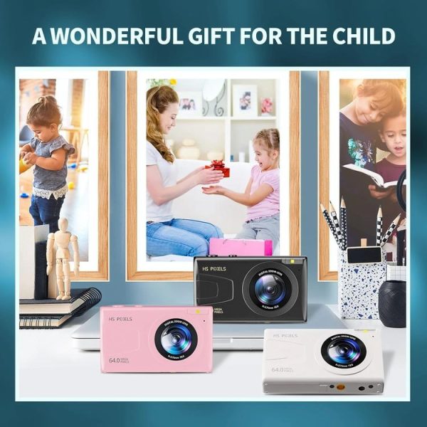 2.8-Inch Display Digital Camera 64MP 4K HD Camcorder With 18x Digital Zoom (White) - Image 8