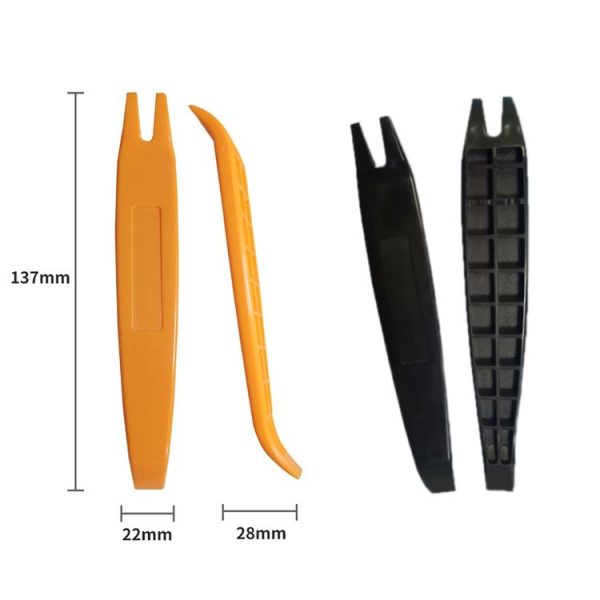 10pcs Driving Recorder Hidden Wire Car Audio Disassembly Assembly Tool, Color: Orange - Image 2