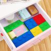 Household Stackable Building Block Organizer Student Desktop Plastic Storage Box, Model: Rectangular Blue - Image 2