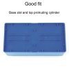 Household Stackable Building Block Organizer Student Desktop Plastic Storage Box, Model: Rectangular Blue - Image 4