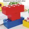 Household Stackable Building Block Organizer Student Desktop Plastic Storage Box, Model: Rectangular Blue - Image 7