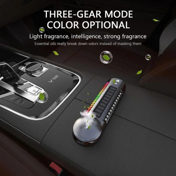 Solar Car Smart Spray Aromatherapy Machine Parking Sign (Gray) - Image 6