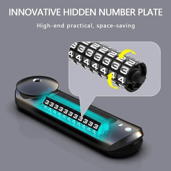 Solar Car Smart Spray Aromatherapy Machine Parking Sign (Gray) - Image 7
