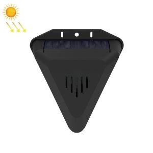 N911Q Solar Bird Repeller Orchard And Fish Pond Animal Repellent (Black)