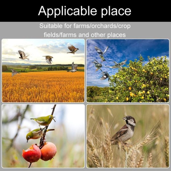 N911Q Solar Bird Repeller Orchard And Fish Pond Animal Repellent (Black) - Image 7