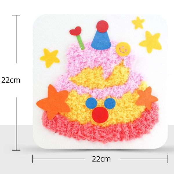 Montessori DIY Embroidery Board Kindergarten Children Cartoon Wool Stitching Material Kit, Style: Panda - Image 3