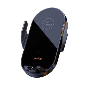 Car Air Outlet Smart Induction Wireless Charging Mobile Phone Holder (Black 66W)