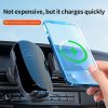 Car Air Outlet Smart Induction Wireless Charging Mobile Phone Holder (Black 66W) - Image 2