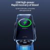 Car Air Outlet Smart Induction Wireless Charging Mobile Phone Holder (Black 66W) - Image 3