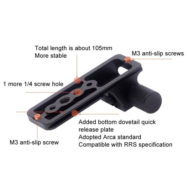 FITTEST SN-260 For Sony FE200-600 F5.6-6.3 G OSS Lens Tripod Ring Replacement Foot (Black) - Image 6