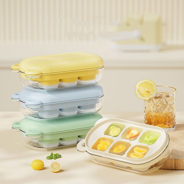 Mini Silicone Ice Cube Soft Mold Home Refrigerator Ice Box (Green) - Image 2