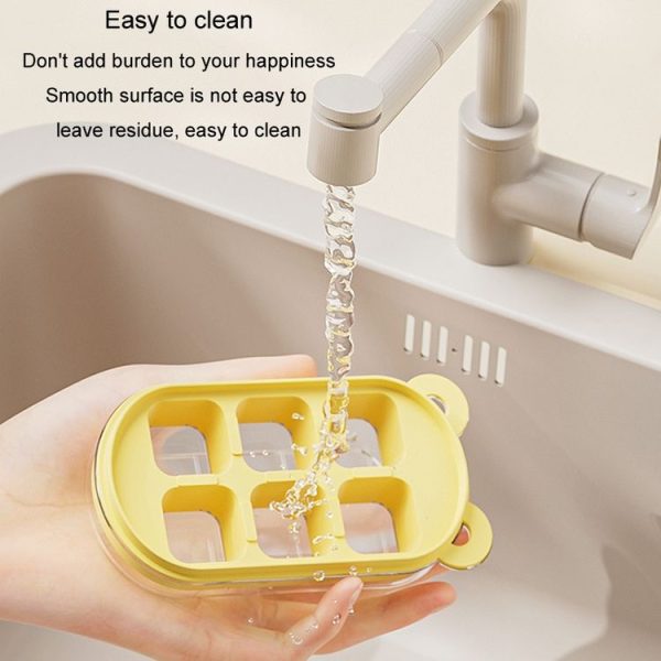 Mini Silicone Ice Cube Soft Mold Home Refrigerator Ice Box (Green) - Image 7