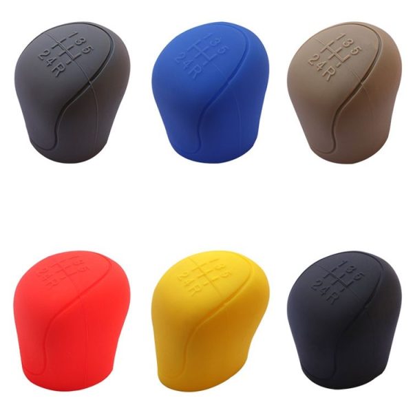 Automotive Silicone Manual Automatic Shift Lever Protective Cover, Size: Gear Shift Black - Image 2