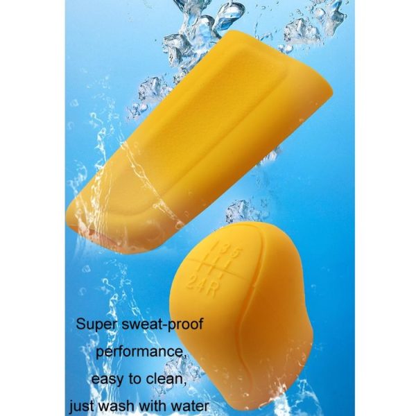 Automotive Silicone Manual Automatic Shift Lever Protective Cover, Size: Gear Shift Black - Image 5
