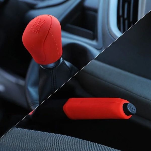 Automotive Silicone Manual Automatic Shift Lever Protective Cover, Size: Gear Shift Black - Image 9