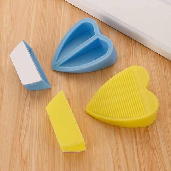 PVC Windproof Door Stopper Household Door Stopper With Storage Box (Pink) - Image 5
