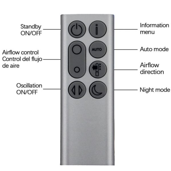 Dyson TP04 TP06 TP09 DP04 Air Purifier Bladeless Fan Remote Control (Style 7) - Image 4