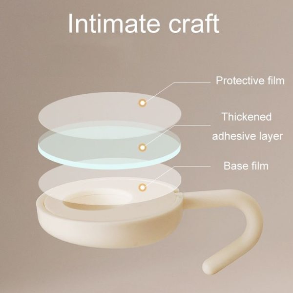 4pcs / Set Household Wall Hanging Hooks Dormitory Non-Marking Punch-Free Adhesive Hooks (White) - Image 5