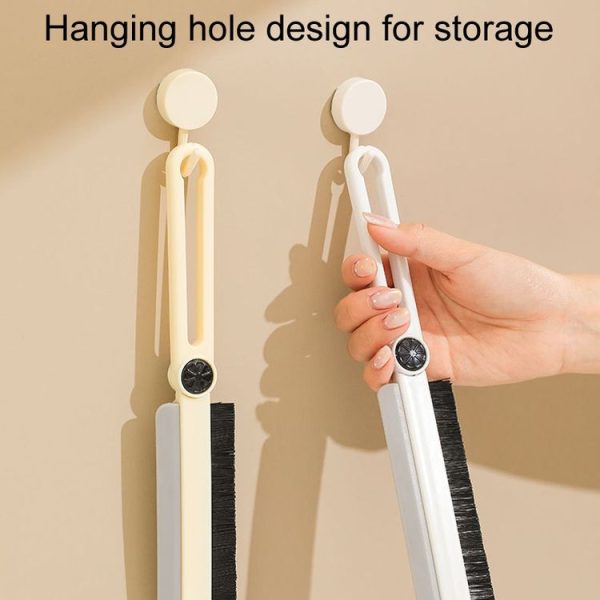 Household Multifunctional Crevice Brush Bathroom Long Handled Groove Cleaning Brush (White) - Image 6