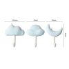 3pcs / Set Household Wall Hanging Hooks Dormitory Non-Marking Punch-Free Adhesive Hooks (Blue) - Image 3