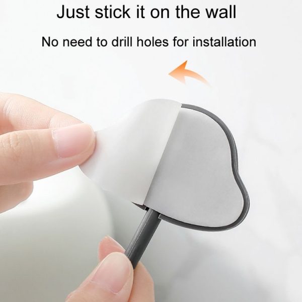 3pcs / Set Household Wall Hanging Hooks Dormitory Non-Marking Punch-Free Adhesive Hooks (Blue) - Image 6