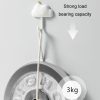 3pcs / Set Household Wall Hanging Hooks Dormitory Non-Marking Punch-Free Adhesive Hooks (Blue) - Image 7