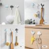 3pcs / Set Household Wall Hanging Hooks Dormitory Non-Marking Punch-Free Adhesive Hooks (Blue) - Image 8