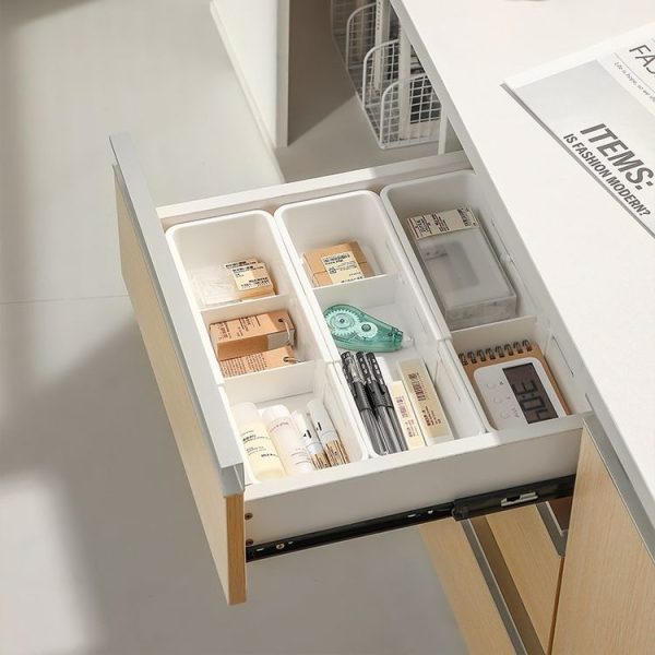 Drawer Fixed Retractable Storage Box With Divider Tableware Organizer, Style: Narrow Model - Image 4