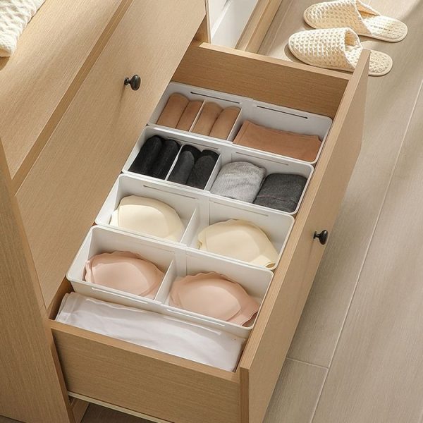 Drawer Fixed Retractable Storage Box With Divider Tableware Organizer, Style: Narrow Model - Image 5