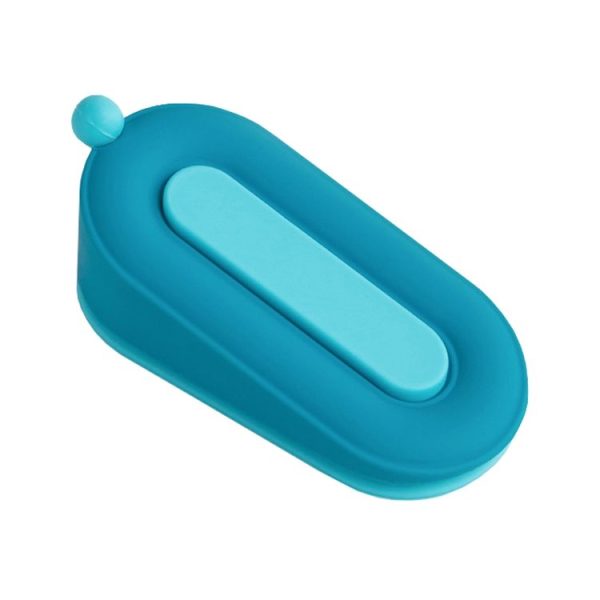 Household Hole-Free Fixed Doorstop Anti-Collision Donut Door Stopper (Blue)