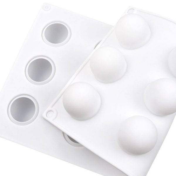 15 Grids Stereo Ball Silicone Moulds Ball Shape Ice Cream Mould (White) - Image 4